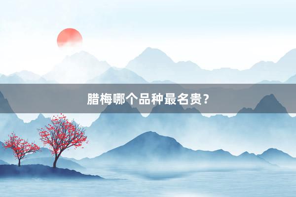 腊梅哪个品种最名贵？